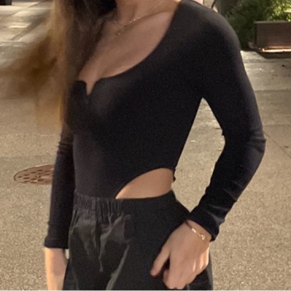 black bodysuit